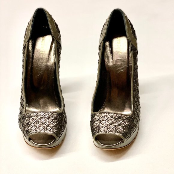 Authentic ⭐Versace Peep Toe Pumps - Picture 3 of 8